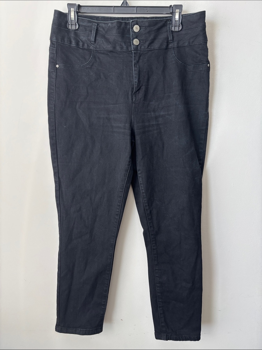 refuge Black High-Rise Stretch Jeans size 14